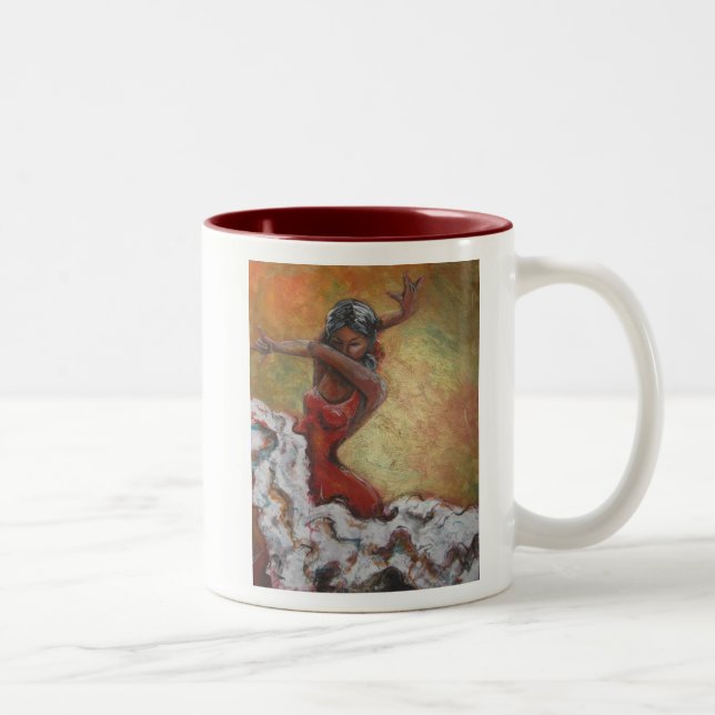 Flamenco Dancer Art Tasse (Rechts)