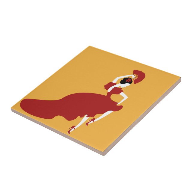 Flamenco Dancer Fliese (Seite)