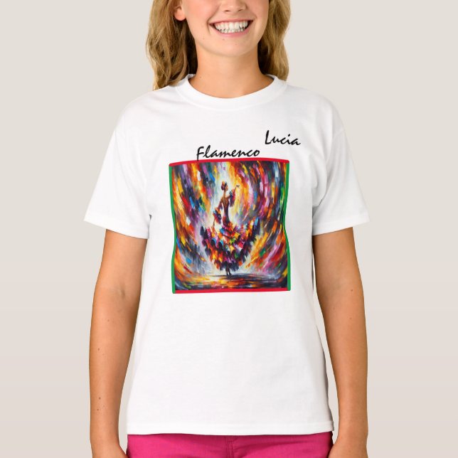 Flamenco Dancer Girl T-Shirt (Vorderseite)