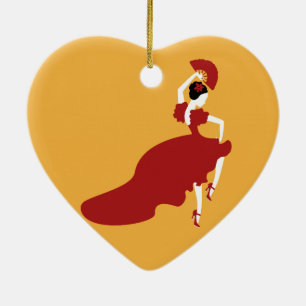 Flamenco Dancer Keramik Ornament