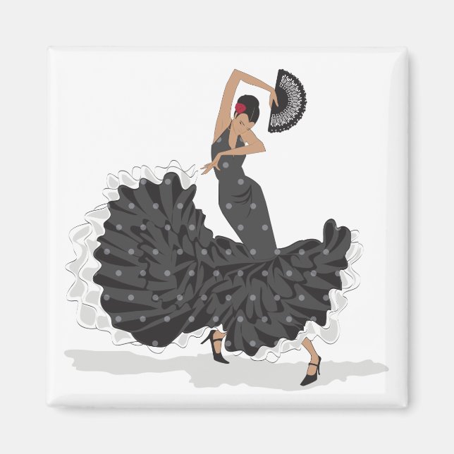 Flamenco Dancer Magnet (Vorne)