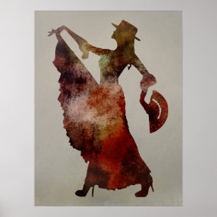 Flamenco Dancer Poster