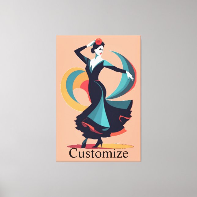 Flamenco Dancer Thunder_Cove Leinwanddruck (Vorderseite)