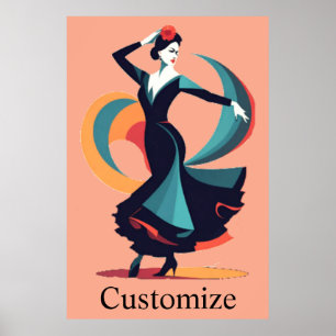 Flamenco Dancer Thunder_Cove Poster