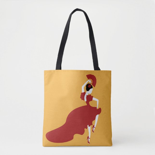 Flamenco Dancer Tote Bag Tasche (Vorderseite)