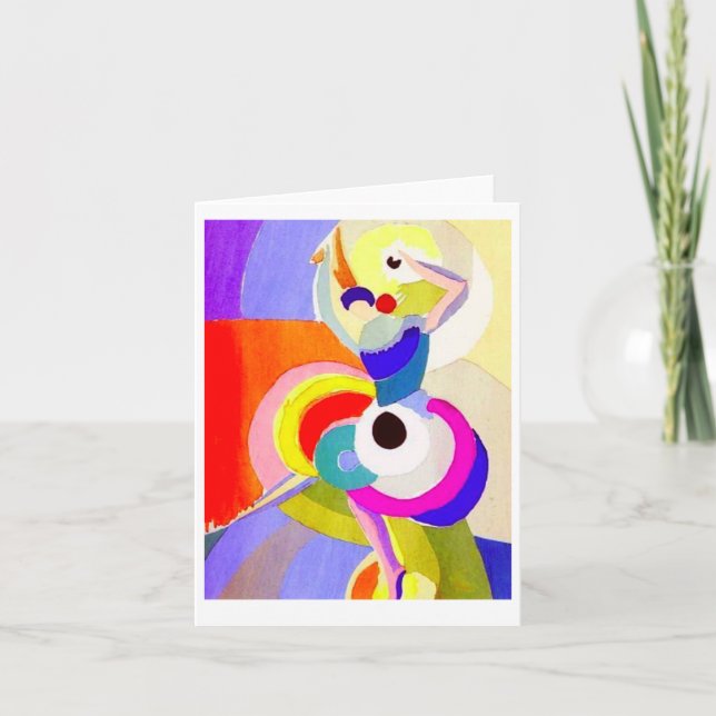 Flamenco Dancer von Sonia Delaunay, 1916 Karte (Vorderseite)