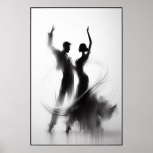 Flamenco DDuo Abstrakt Poster