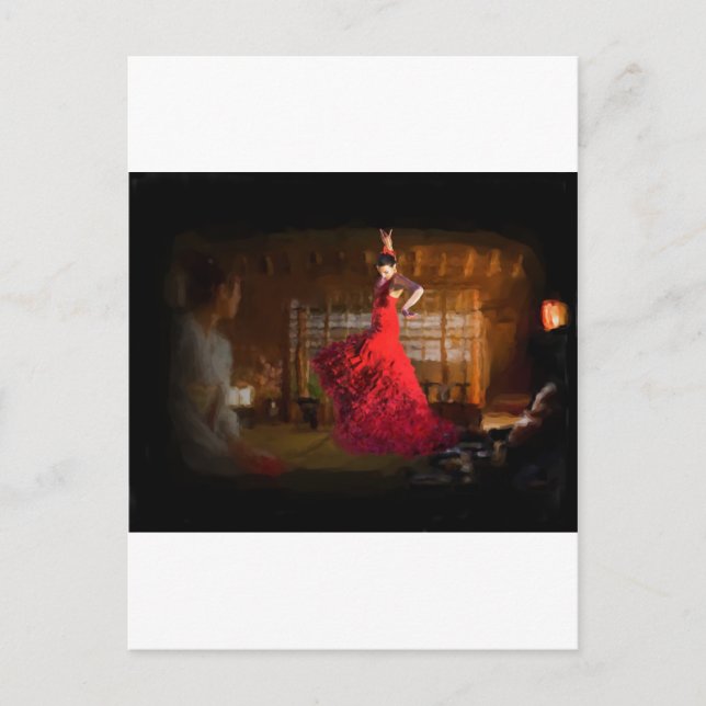 Flamenco feuert ein Teehaus in Tokio, Japan Postkarte (Vorderseite)