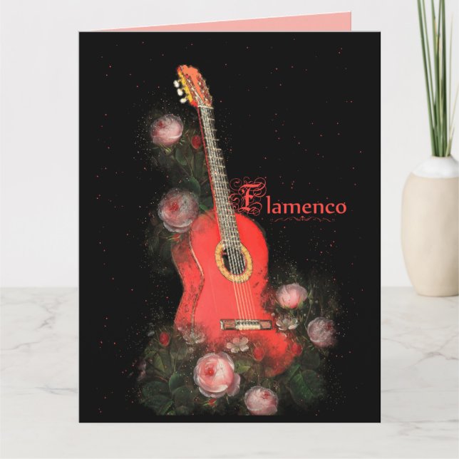 Flamenco - Grußkarte Karte (Vorderseite)