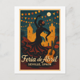 Flamenco-Nächte – Feria de Abril, Sevilla Postkarte