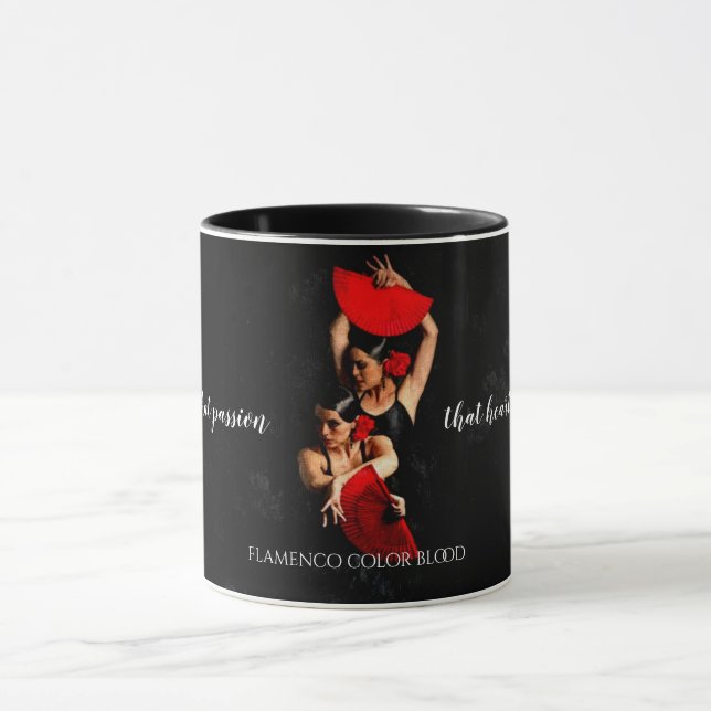 Flamenco Passion Dancers Ölgemälde Tasse (Zentrum)