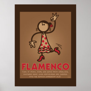 FLAMENCO-Plakat (englische Fassung) Poster