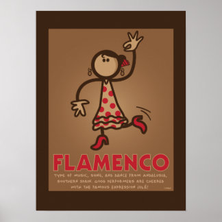 FLAMENCO-Plakat (englische Fassung) Poster