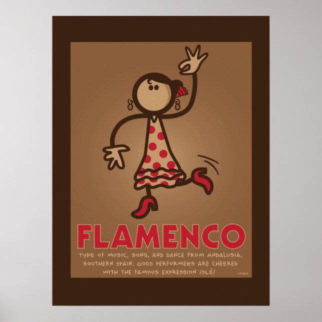 FLAMENCO-Plakat (englische Fassung) Poster (Vorne)