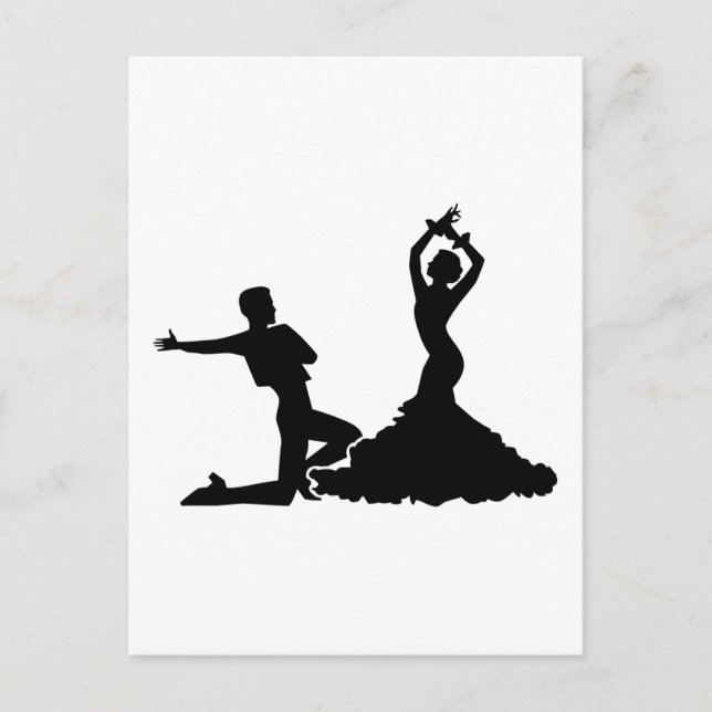 Flamenco Postkarte (Vorderseite)