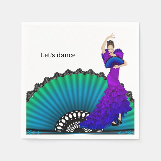 Flamenco Serviette (Vorderseite)
