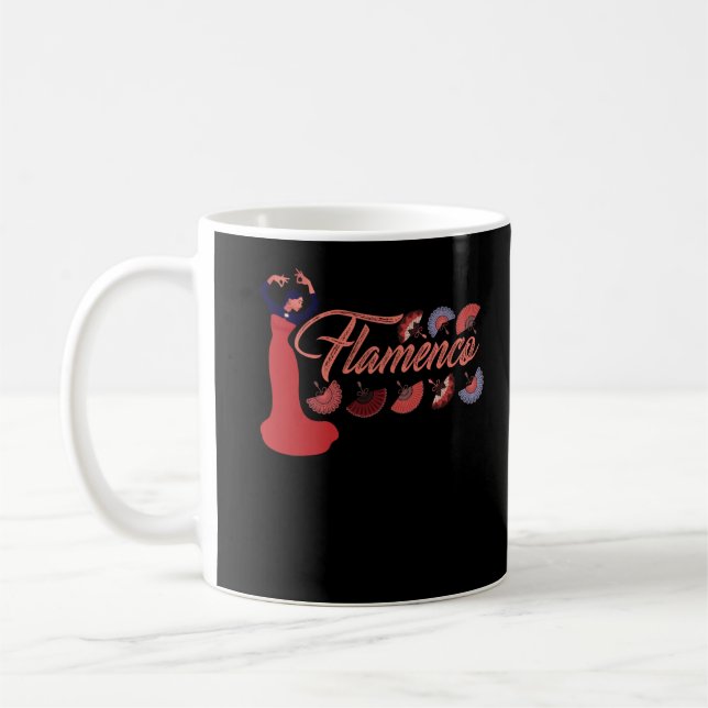 Flamenco Spanischer Tanz Damentänzer Kaffeetasse (Links)