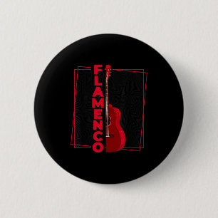 Flamenco _ Spanischer Tanzgitarre _ Spanien Flamen Button