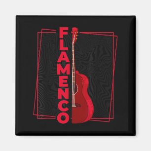 Flamenco _ Spanischer Tanzgitarre _ Spanien Flamen Magnet