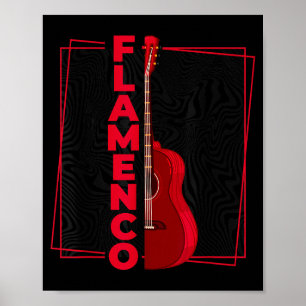 Flamenco _ Spanischer Tanzgitarre _ Spanien Flamen Poster