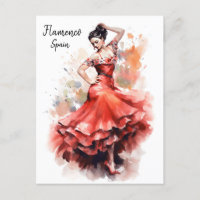 Flamenco Tanz Spanien Postkarte - Welt des Tanzes