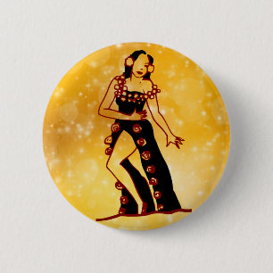 Flamenco-Tänzer Button