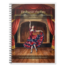 Flamenco-Tänzer-Notizbuch Notizblock