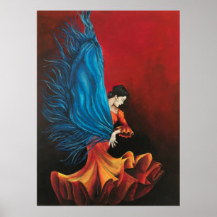 Flamenco-Tänzer Poster
