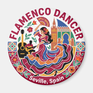 Flamenco-Tänzer Spanien Magnet