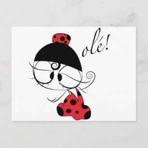 Flamenco-Tänzerin! Postkarte