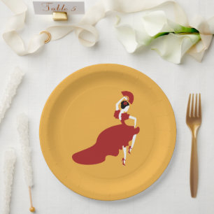 Flamenco Tanzerpapierplatte Pappteller