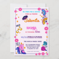 Flamenco Thème Anniversaire Fête Invitation