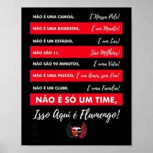 Flamengo Fußball - T-Shirt Isso Aqui é Flamengo Poster