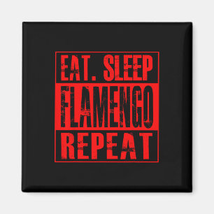 Flamengo Fußball - Trikot Eat Sleep Flamengo Repea Magnet