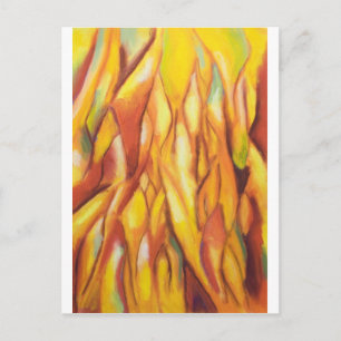 Flames (abstrakter Expressionismus) Postkarte