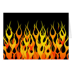 Flames de course Orange classique en feu