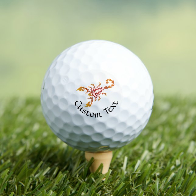 Flames Scorpion Golf Balls Golfball (Insitu T-Shirt)
