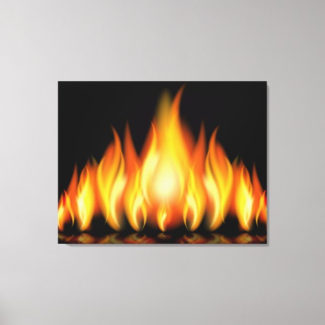 FLAMES sur toile (Recto)