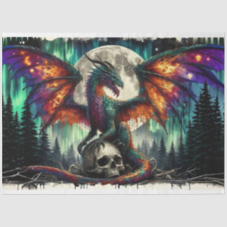 FlameWing Dragon Seidenpapier