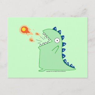 Flamey, die Dragon Postcard Postkarte