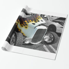 Flamin-Frisierte Auto Geschenkpapier