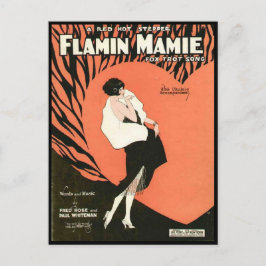 Flamin Mamie Flapper Postcard Postkarte