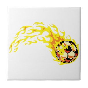 Flamin' Soccer Ball Fliese
