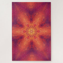 Flaming Fiery Phoenix Burning Snowflake