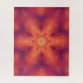 Flaming Fiery Phoenix Burning Snowflake