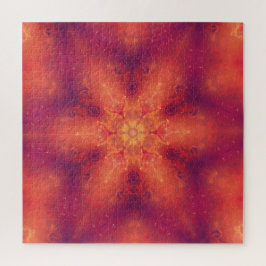 Flaming Fiery Phoenix Burning Snowflake