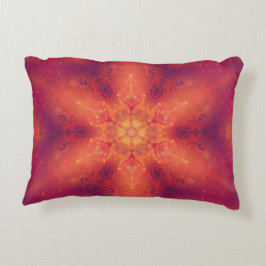 Flaming Fiery Phoenix Burning Snowflake Dekokissen