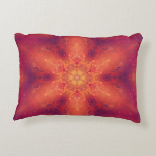 Flaming Fiery Phoenix Burning Snowflake Dekokissen