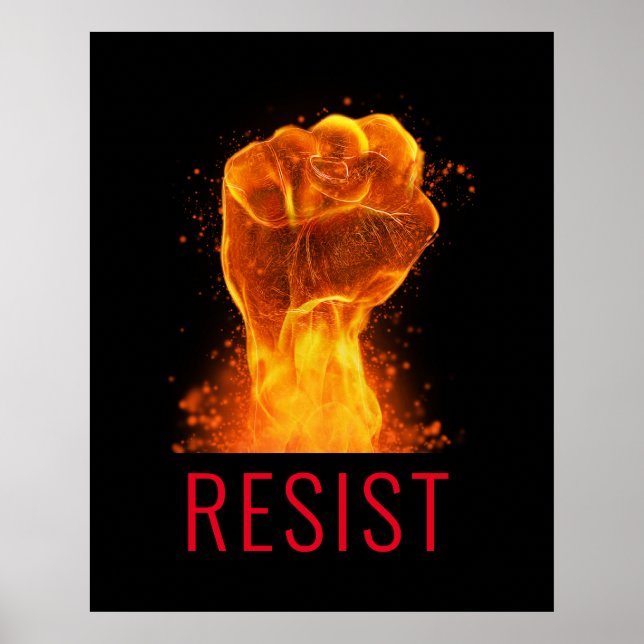 Flaming Fist Residence individualisierbares Poster (Vorne)