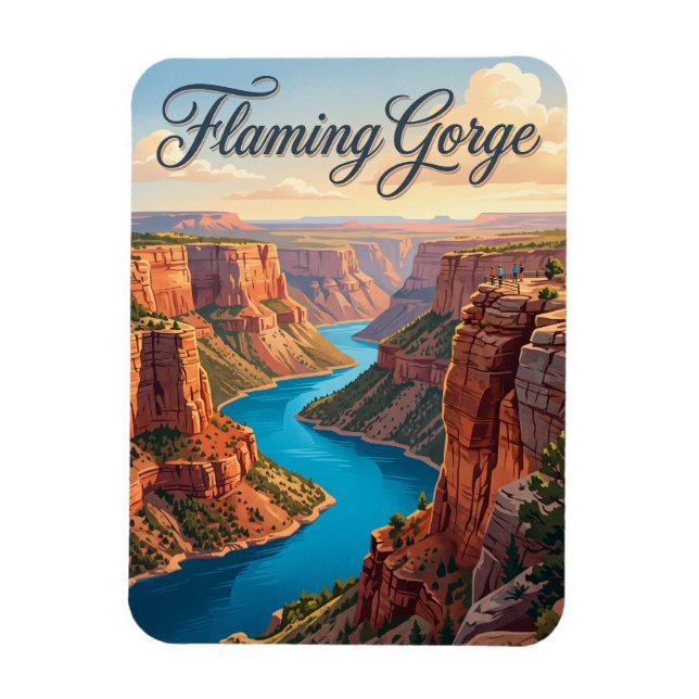 Flaming Gorge Utah Magnet (Vertikal)